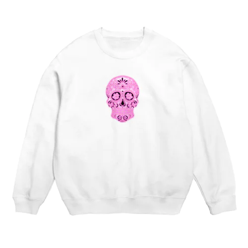 ピンク　ドクロTシャツ Crew Neck Sweatshirt