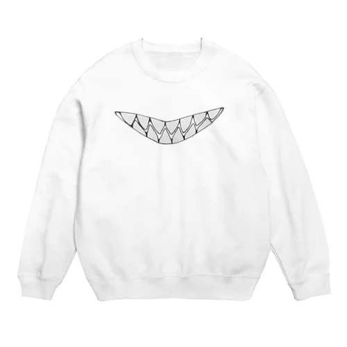 Yatamame ブランド -ギザ歯- Crew Neck Sweatshirt