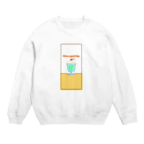 メロンクリームソーダ!!!! Crew Neck Sweatshirt