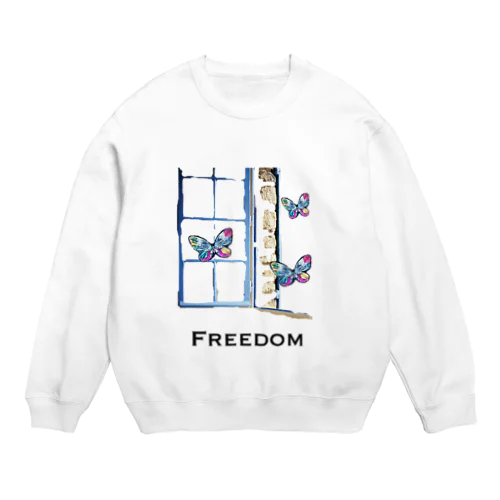 FREEDOM 蝶 Crew Neck Sweatshirt