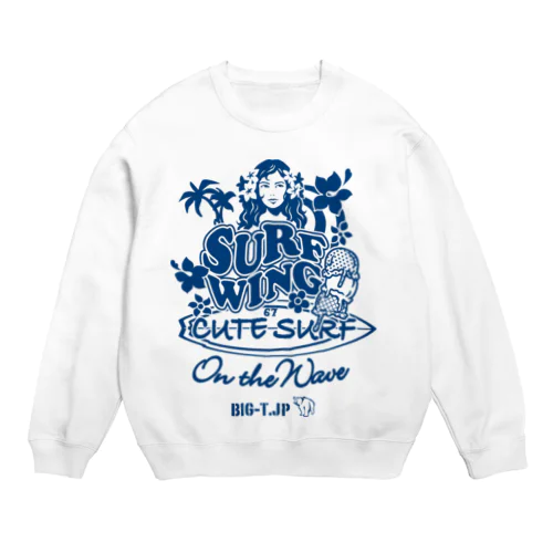 Cute Surf プリントTシャツ Crew Neck Sweatshirt