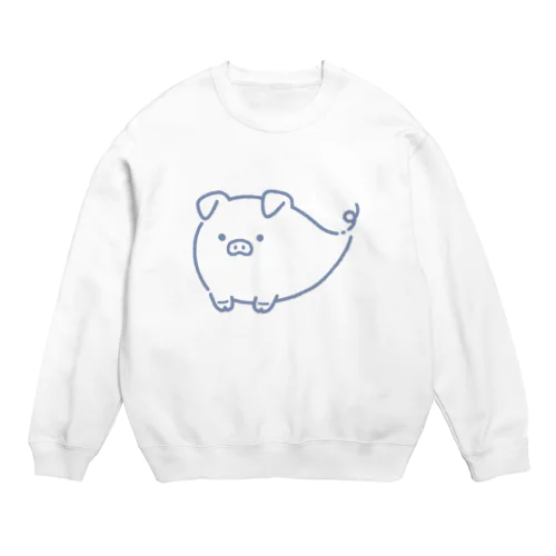 ぶたゴースト Crew Neck Sweatshirt