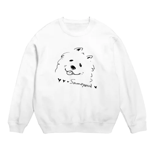 MOFUMOFU uniple_samoyed Crew Neck Sweatshirt