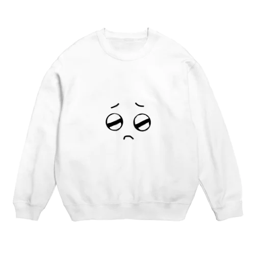 ぴえん顔 Crew Neck Sweatshirt