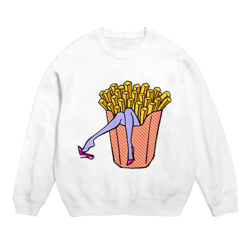 誘惑の🍟フライドポテト　 Crew Neck Sweatshirt