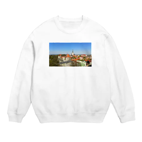 中世の街 タリン（エストニア） Crew Neck Sweatshirt