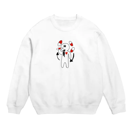 飲み過ぎ注意！くん Crew Neck Sweatshirt