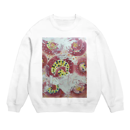 ローズレッドの丸模様 Crew Neck Sweatshirt