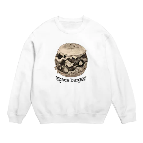 burgerシリーズ【宇宙バーガー】 Crew Neck Sweatshirt