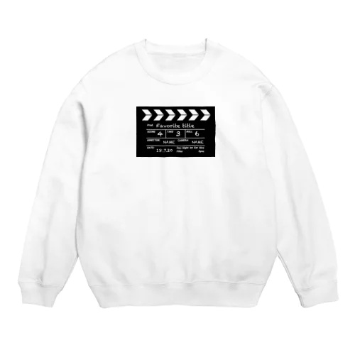 映画撮影 カチンコ Crew Neck Sweatshirt