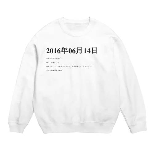 2016年06月14日22時33分 Crew Neck Sweatshirt