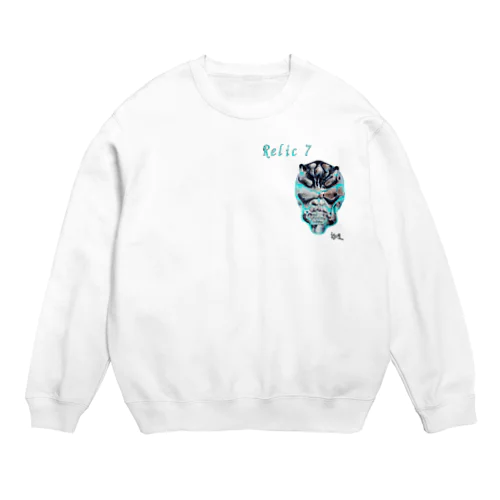 Relic 7　二角鬼スカル Crew Neck Sweatshirt