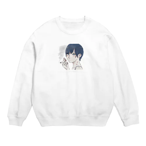 あー、あの夜が永遠に続けば良かったのに Crew Neck Sweatshirt