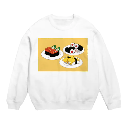 なんかいる。いくら鉄火玉子T Crew Neck Sweatshirt