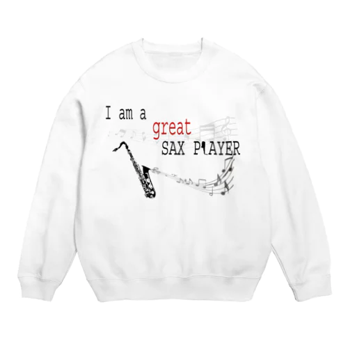 グレート　サックスプレイヤー Crew Neck Sweatshirt