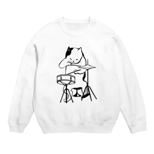 ドラムネコ Crew Neck Sweatshirt