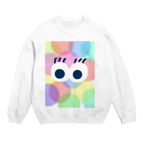 おめめぱっちり Crew Neck Sweatshirt