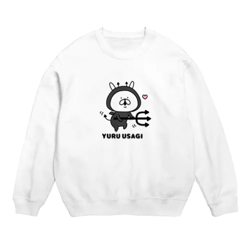 ゆるうさぎデビル Crew Neck Sweatshirt