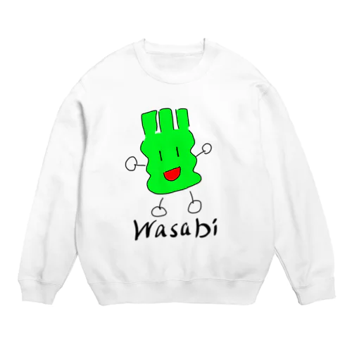 デカわさびくん Crew Neck Sweatshirt