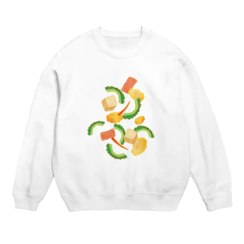 ごーやちゃんぷるー Crew Neck Sweatshirt