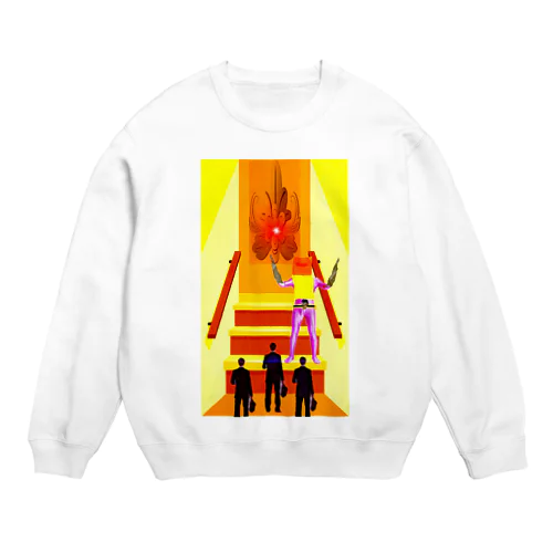 重役リモート面接 Crew Neck Sweatshirt