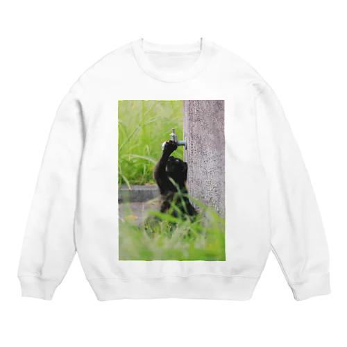 くろねこ Crew Neck Sweatshirt