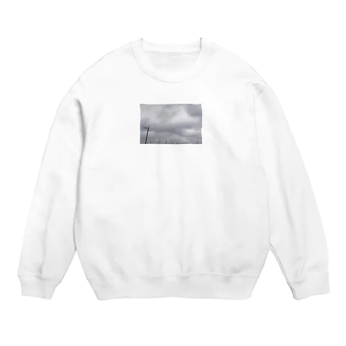 曇り空の日 Crew Neck Sweatshirt