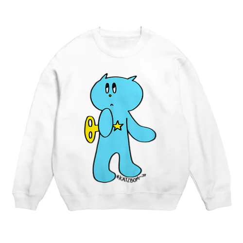 ネジネコ　こまりがお Crew Neck Sweatshirt