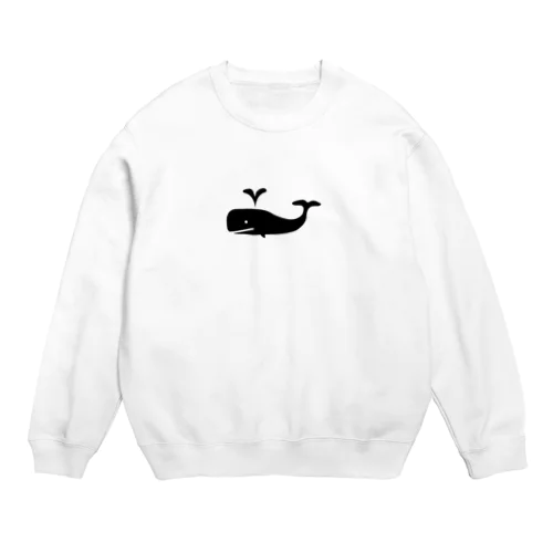 クジラさん Crew Neck Sweatshirt