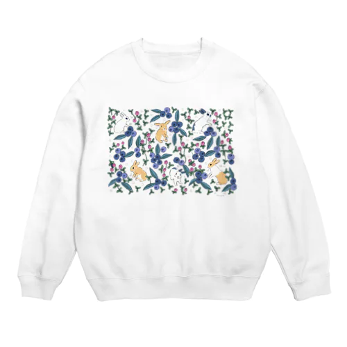 ぶるぶるブルーベリー Crew Neck Sweatshirt