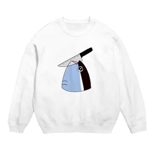 青ざめまぐろ Crew Neck Sweatshirt