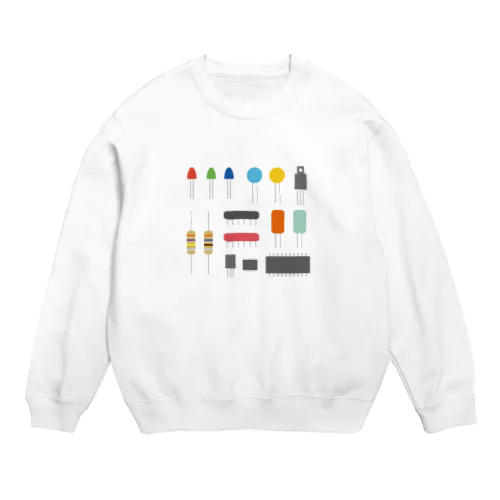 電子パーツみたいなやつ Crew Neck Sweatshirt