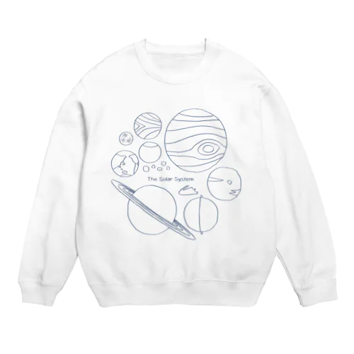 太陽系の仲間たち Crew Neck Sweatshirt