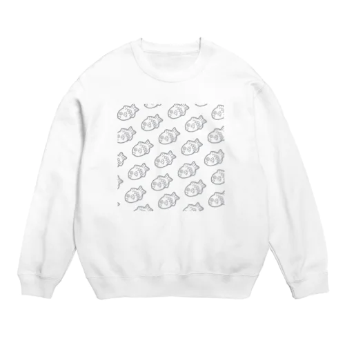 霞がかったタイヤキ Crew Neck Sweatshirt