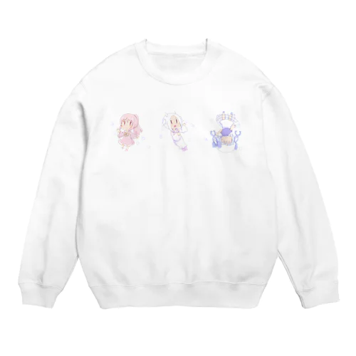 みずのいきものちゃん Crew Neck Sweatshirt