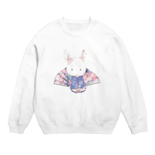 かわいいウサギ Crew Neck Sweatshirt