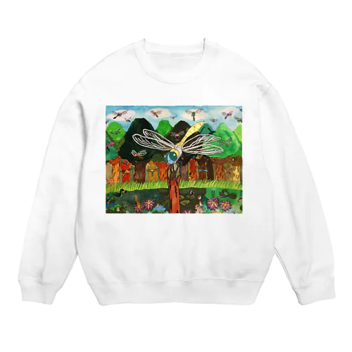 いろいろな色のとんぼ Crew Neck Sweatshirt