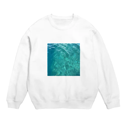 珊瑚のある海 Crew Neck Sweatshirt