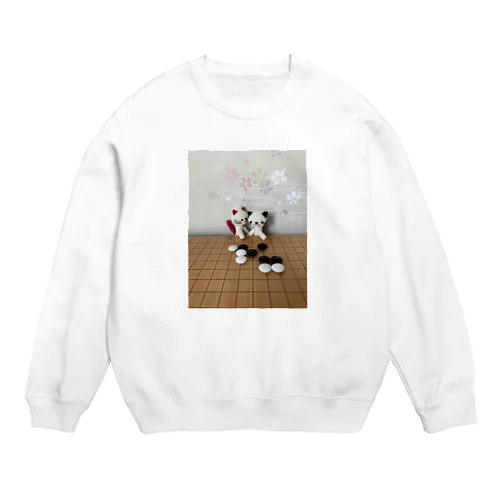 にゃんGOくんと耳赤の一手ちゃん Crew Neck Sweatshirt