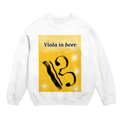 Viola in beer Crew Neck Sweatshirt