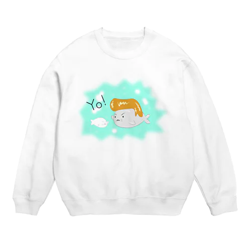 ヤンヤンアザラシ兄弟 Crew Neck Sweatshirt