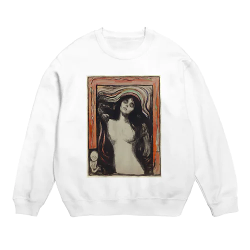 【世界の名画】ムンク『Madonna』 Crew Neck Sweatshirt