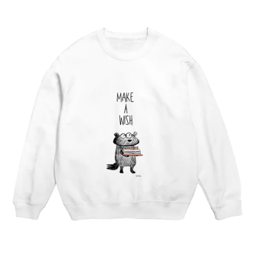 MAKE A WISH -背景無色ver.- Crew Neck Sweatshirt