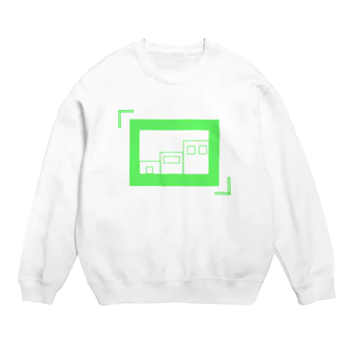 ファインダーの中の建物 Crew Neck Sweatshirt