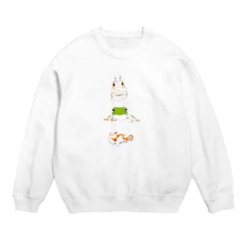 カエル三兄弟 Crew Neck Sweatshirt