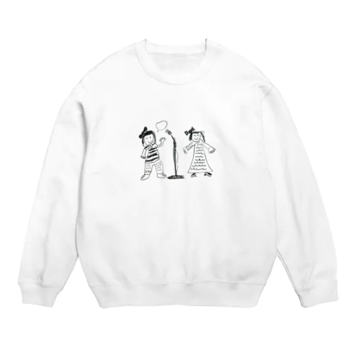 女の子漫才 Crew Neck Sweatshirt