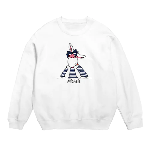 考えごとをするミシェル Crew Neck Sweatshirt