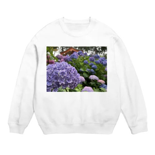 紫陽花の季節 Crew Neck Sweatshirt