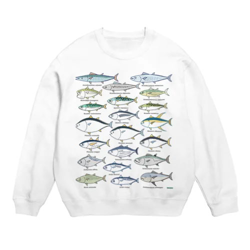 Scombrids(color) Crew Neck Sweatshirt