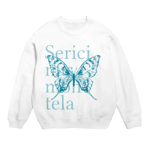 Sericinus montela　~孔雀青~ Crew Neck Sweatshirt